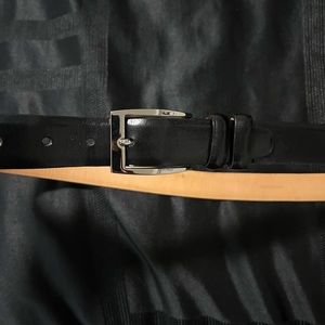 Trafalgar Black Leather Belt